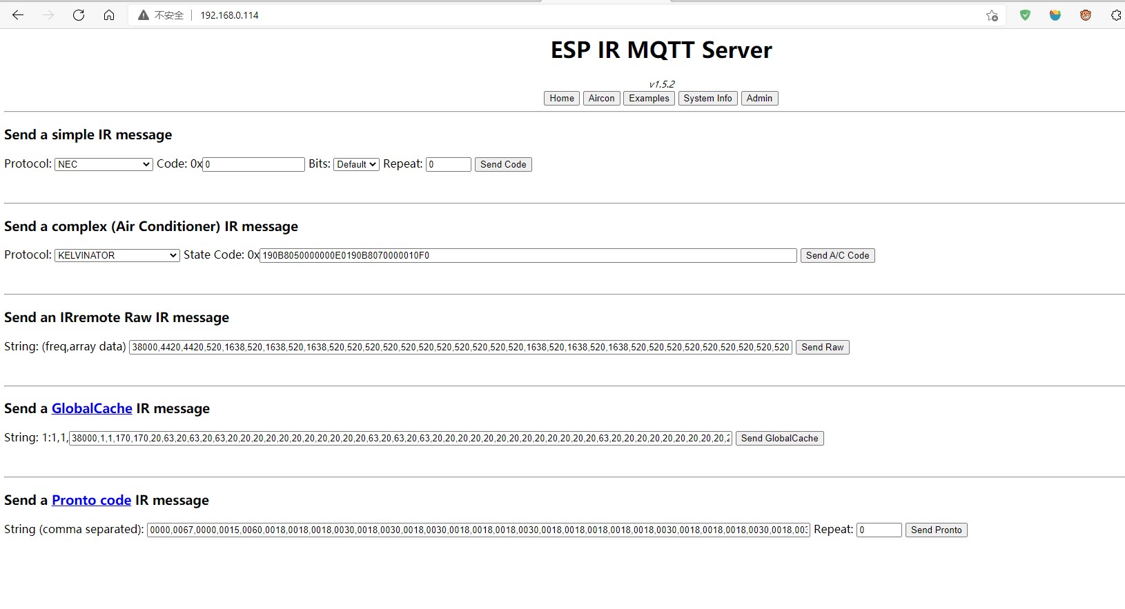 IR MQTT Server